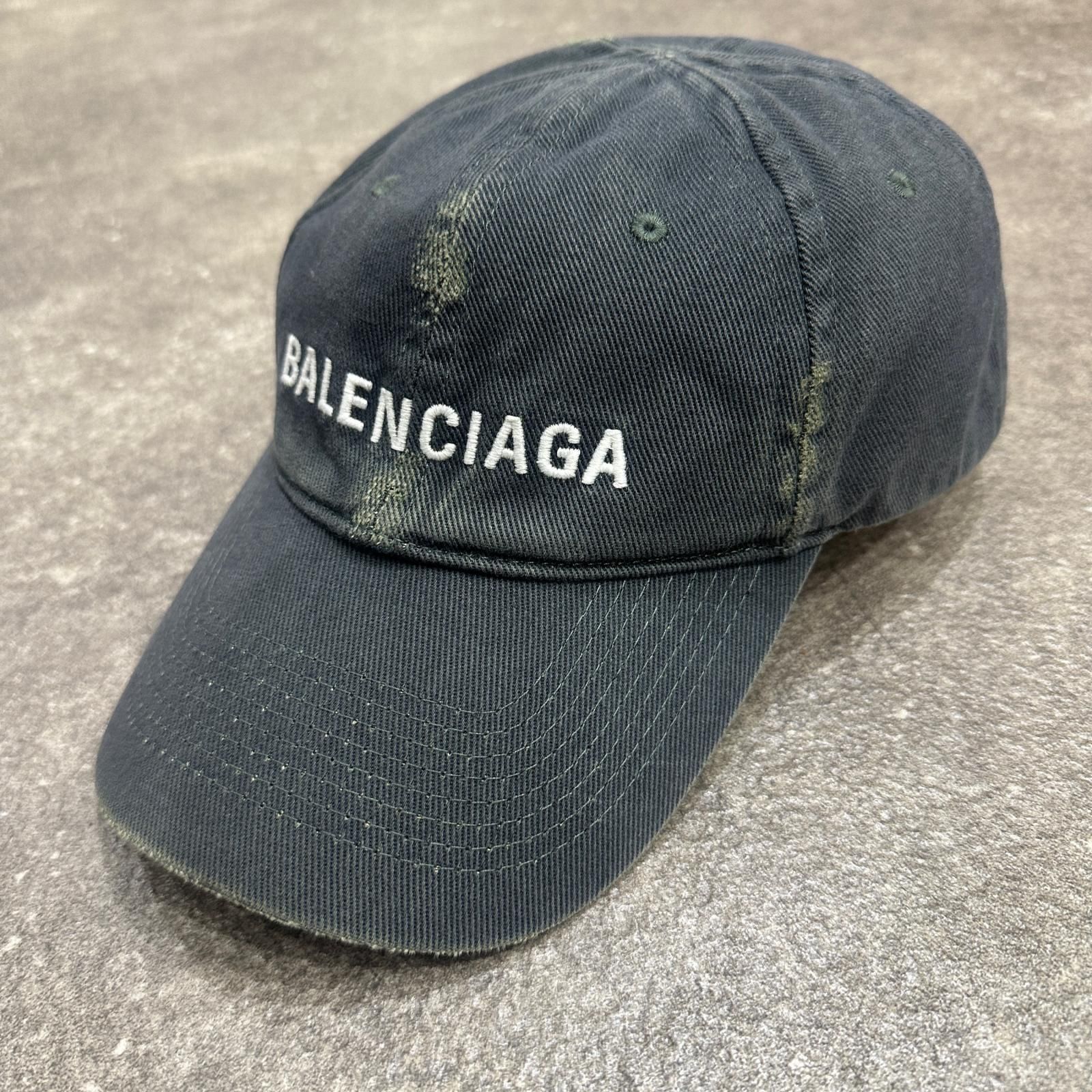 BALENCIAGA ダメージ クラシュ キャップ 帽子 キャップ バレンシアガ
