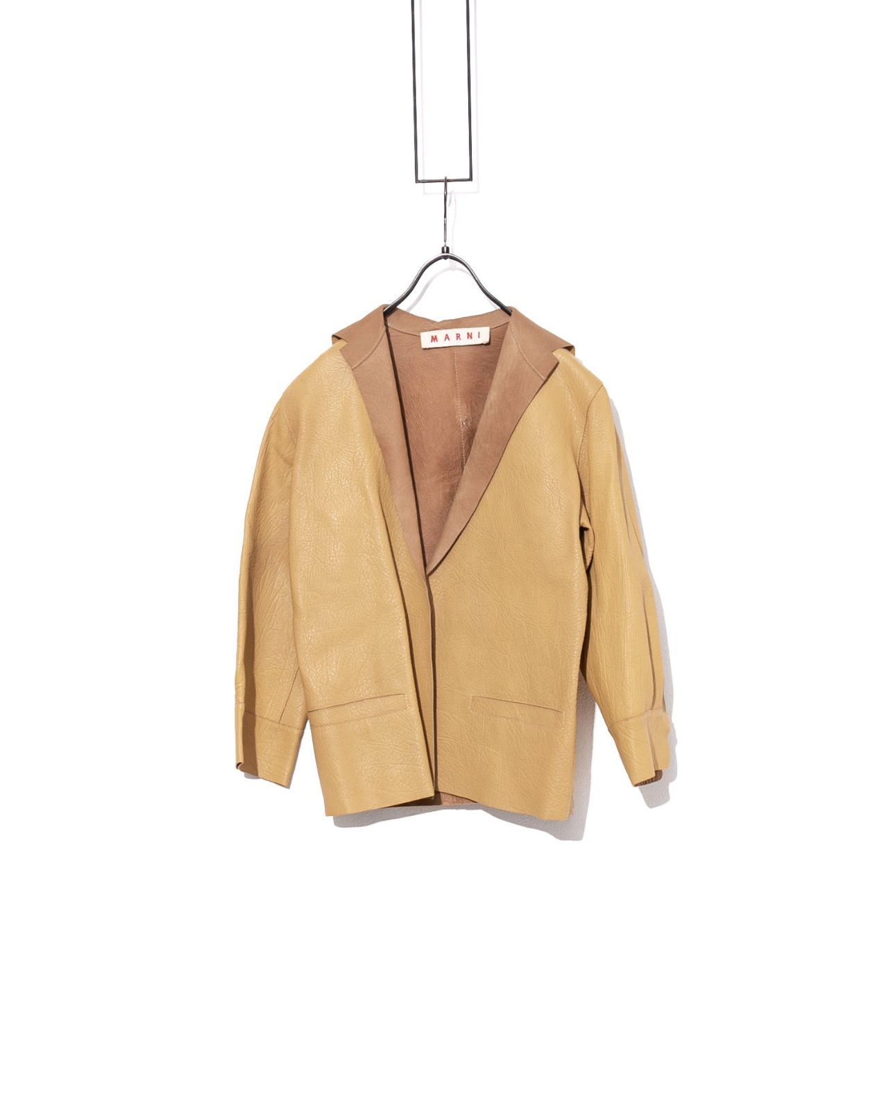 MARNI マルニ ラムレザージャケットHSGIMXB09Y00LA062-00Y40_iD260711