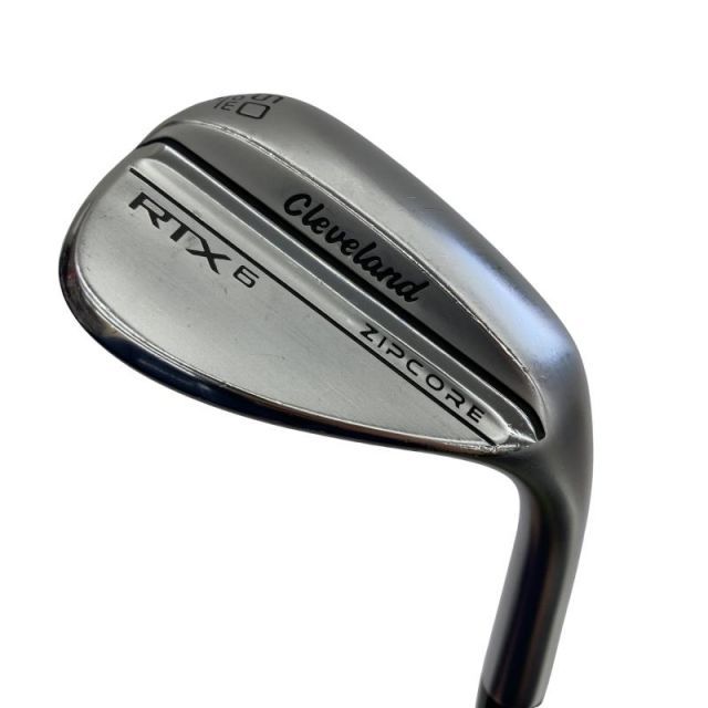 【中古】 クリーブランド Cleveland RTX-6 ZIPCORE ツアーサテン 60°/06° LOW ウェッジ WG 純正特注シャフト (フレックスS) メンズ 男性用 右利き 右用 Cランク ゴルフクラブ