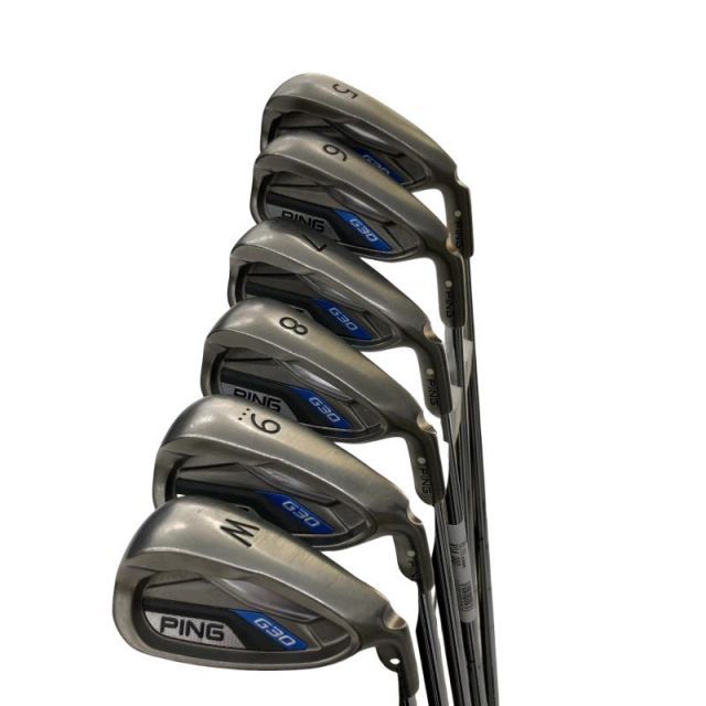 【中古】 ピン G30 6S アイアンセット IR リシャフト (フレックスその他) メンズ 男性用 右利き 右用 Cランク ゴルフクラブ