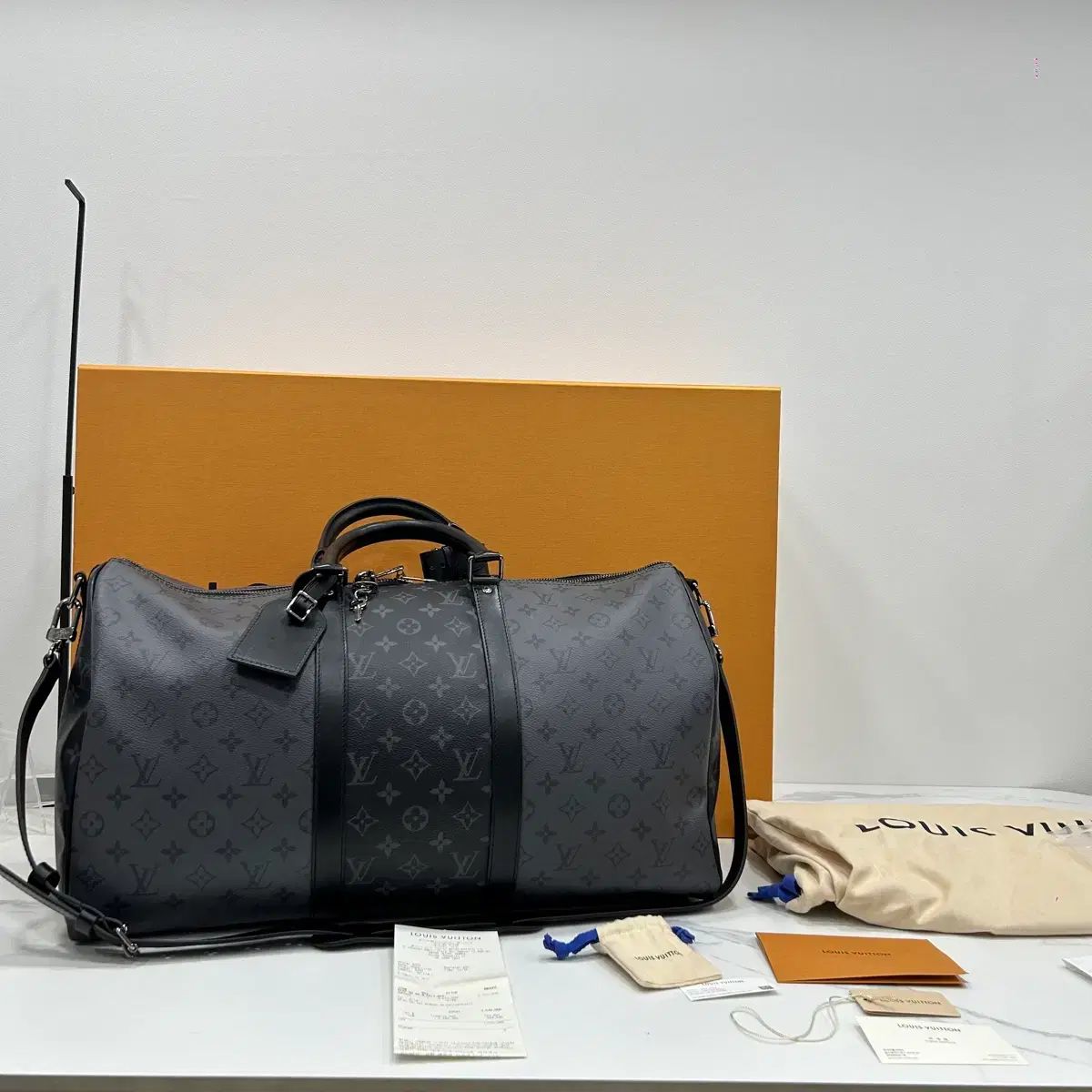 レシート含む Louis Vuitton ルイヴィトン エクリプス リバース キーポル 50