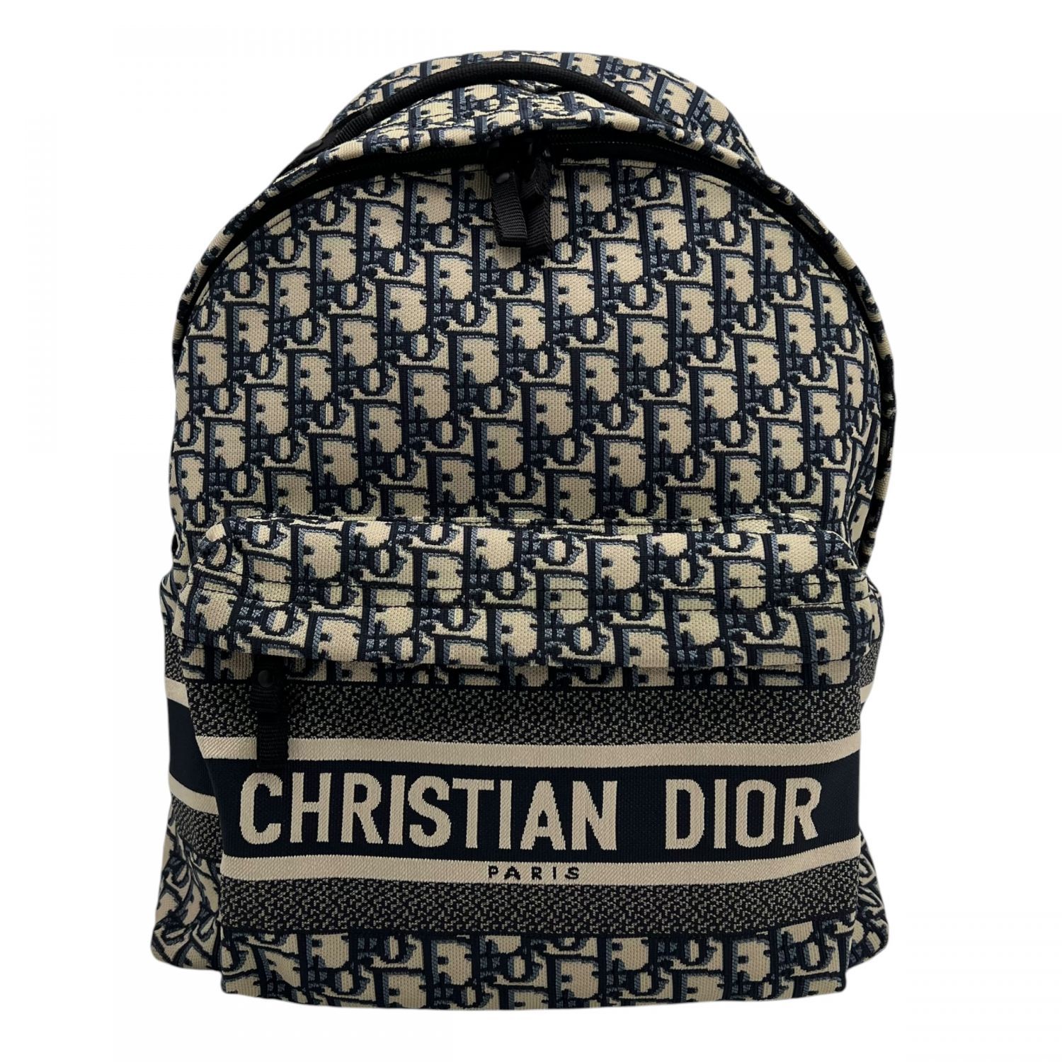 【中古】 Christian Dior クリスチャン・ディオール M6104STZQ オブリーク ジャガードロゴ トラベル バックパック リュック 21006456 SA