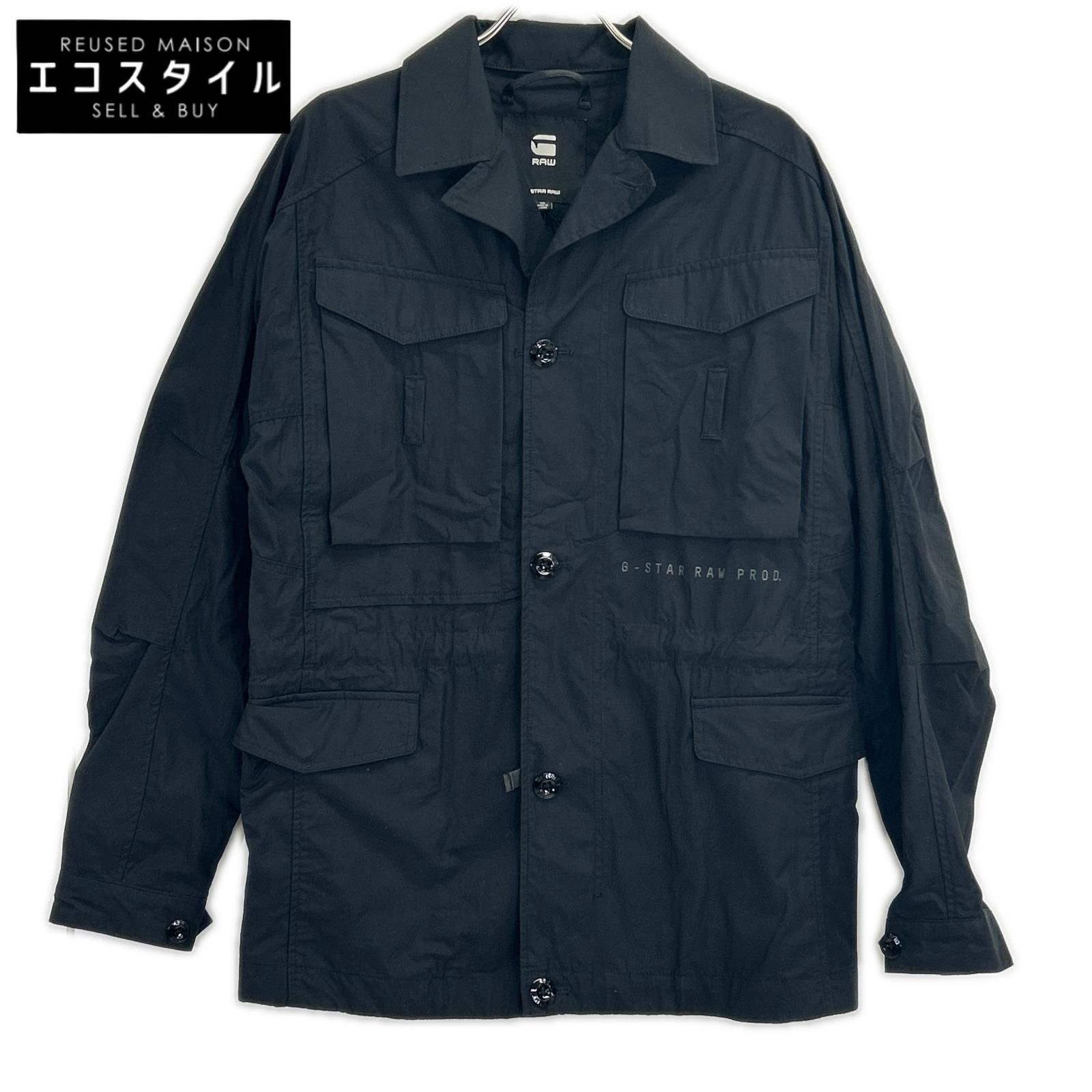 G-STAR RAW　ジースターロゥ　ブラック ポプリン素材 コットン field jacket　XS