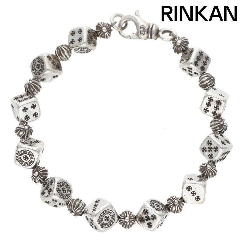 クロムハーツ DICE BEAD/ダイスビーズ シルバーブレスレット メンズ
