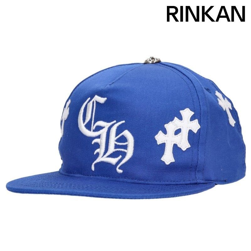 クロムハーツ CH HAT クロスパッチ付CH刺繍ベースボールキャップ メンズ ONE SIZE