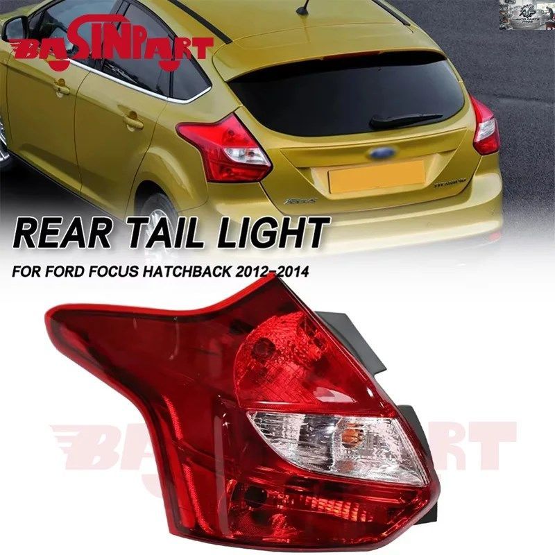 左側/右側フォードフォーカスハッチバック 2012 2013 2014 LED リアバンパーテールライトブレーキライトターンシグナルランプカーアクセサ