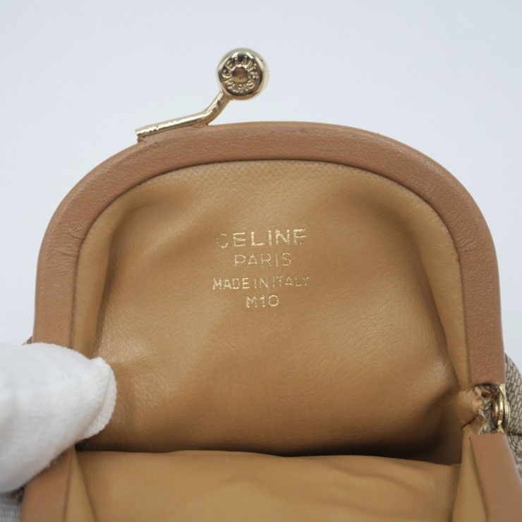 CELINE（セリーヌ）マカダム ヴィンテージ コインケース がま口 小銭 