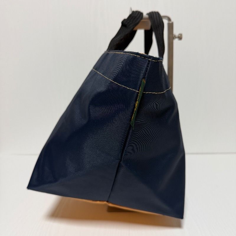 Herve Chapelier エルベシャプリエ トートバッグ ネイビー オレンジ