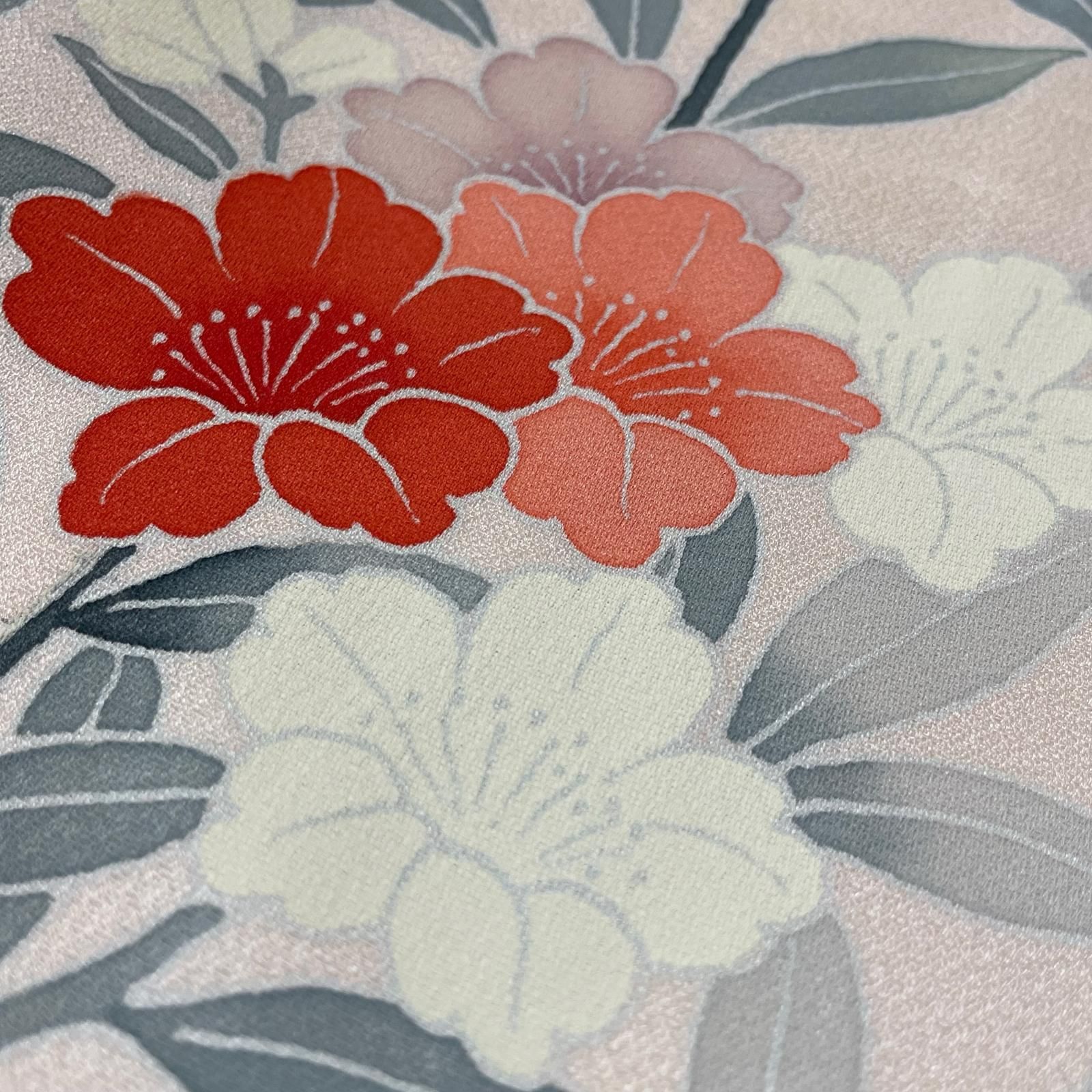 付下げ 上品な花模様 着物 正絹 X-4823 - メルカリ