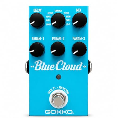 GK-71 Blue cloudマルチリバーブ ギターペダル ? 9種類のリバーブモード（ルーム、ホール、プレート、スプリング、シマー、クラウド、ブルーム、スウェル、ローファイ） ? ステレオ入力/出力、トゥルーバイパス、9V DC★m d6674f7c