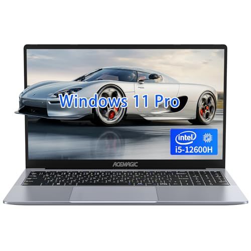 ACEMAGIC 2026新型 ノートパソコン i5-12600H 【Core Ultra 5 125Hより速い】最大4.5GHz 12C/16T ノートpc 16GB+512GB(NVMe 最大2TB+2TB) フルHD Laptop Win11 Pro/i