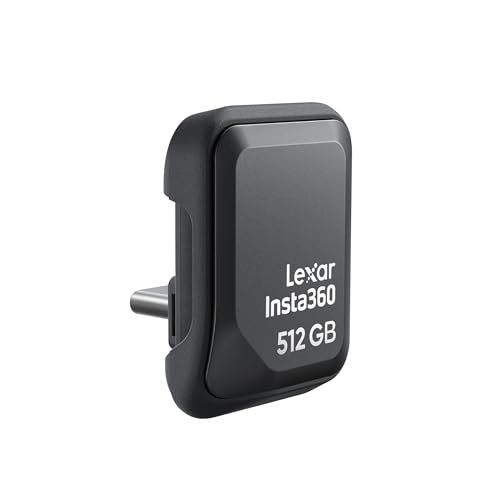 Insta360 クイックリーダー 512GB ポータブルSSD｜外付けUSB-Cメモリースティック Ace Pro 2 / X5 / X4 Air対応、iPhone・Android・PC対応｜Lexar共同開発・クリエイター向けi