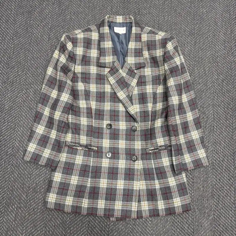Blancheur CHECK ウール ブレーザー v5066