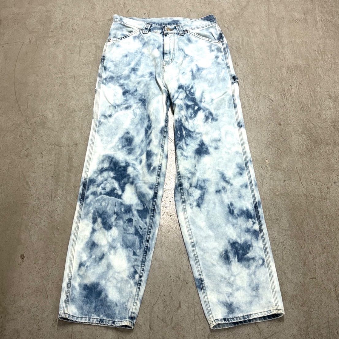 リメイクデニムパンツ Y2K USED 再構築デニムパンツ リメイク パッチ 