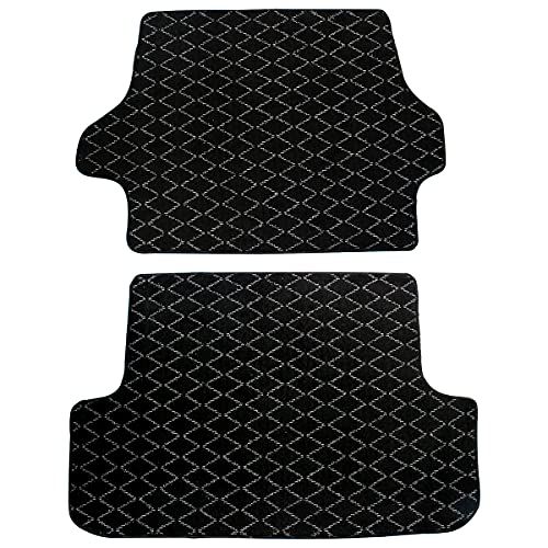 専用設計 『グレー/ブラック』ハイエース 200系 DX スーパーGL トランク マット 標準 ボディ用 2PCS リア ラゲッジ フロア 1型-8型AR
