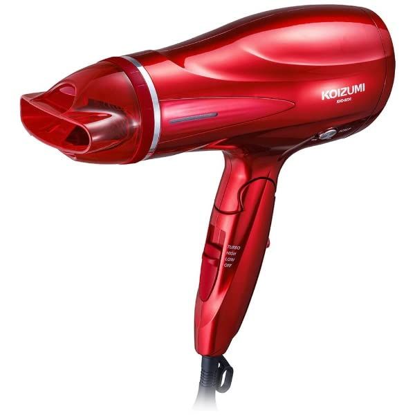 コイズミ ヘアドライヤー マイナスイオン 大風量 スカルプ機能 レッド KHD-9230/Rpms ff414465