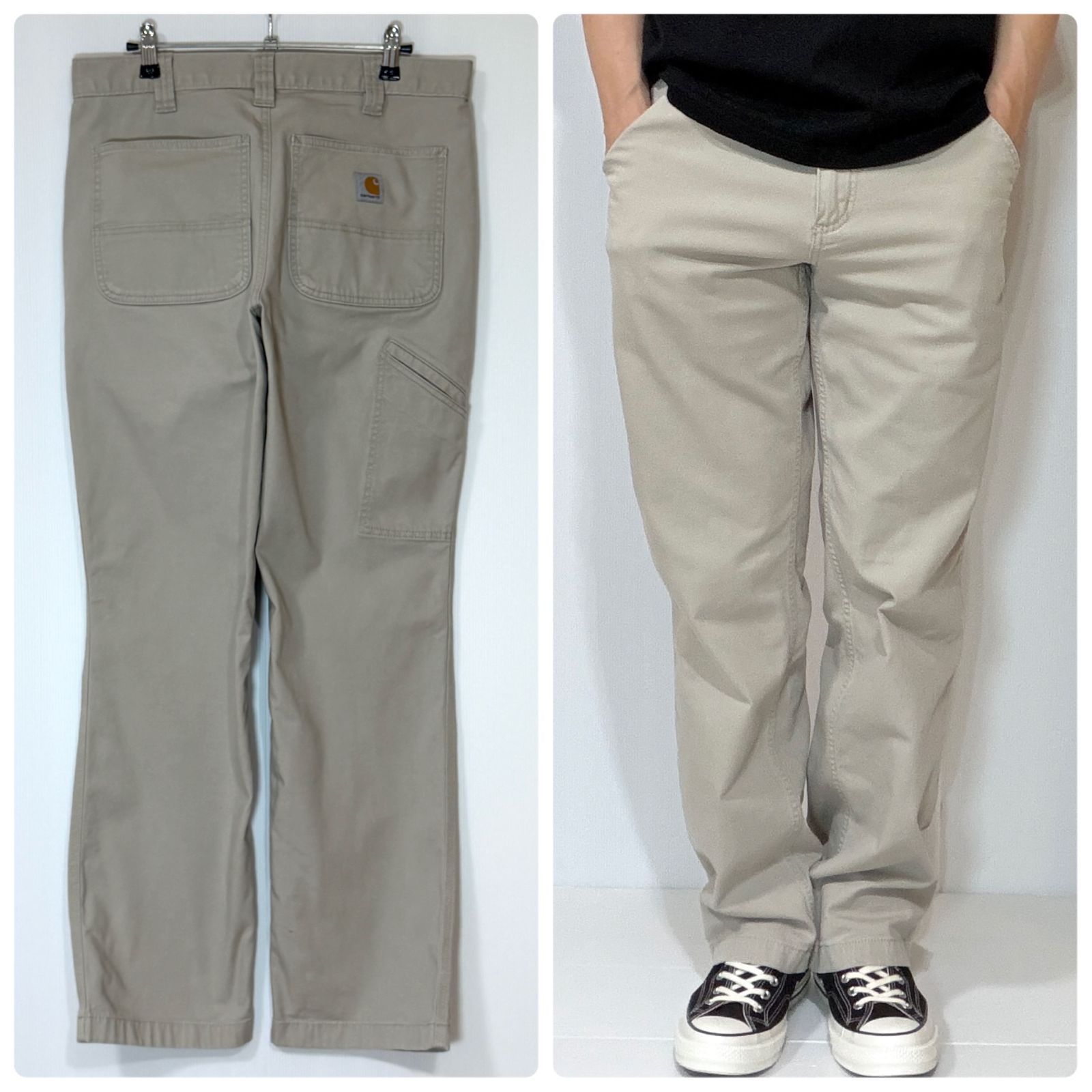 US企画 Carhartt カーハート ライトダック ペインターパンツ RELAXED FIT BN2291-M W32L32 実寸W33L31 TAN タン ライトベージュ リラックスフィット ワークパンツ リアルワーク アメリカ買付 p26073676 7,485円
