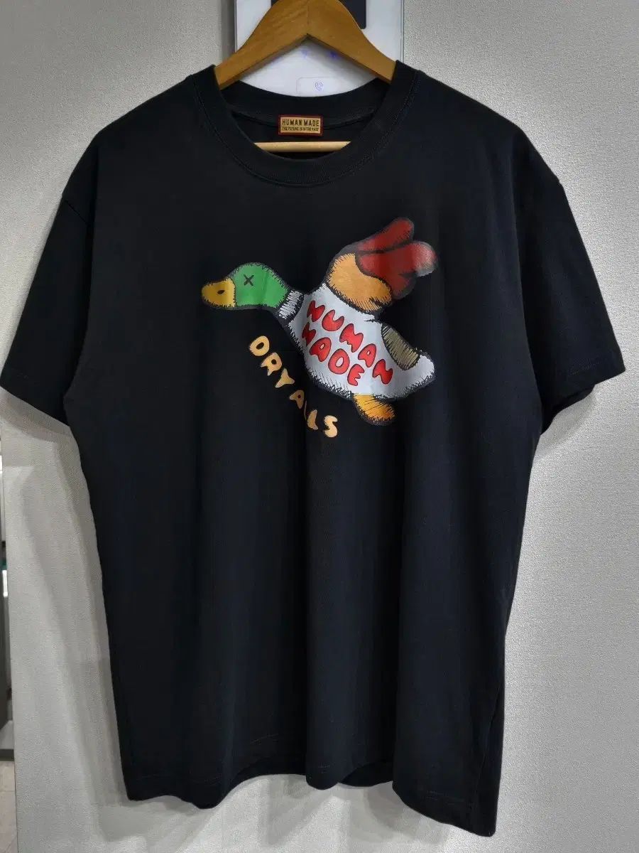 HUMAN MADE ダック グラフィック 半袖 Tシャツ ブラック