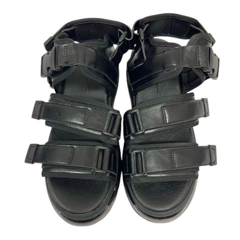 【CLEL】Air Cushion High Sole Sandal サンダル クレイル CLEL サンダル エアークッション ハイソール M 黒 ブラック