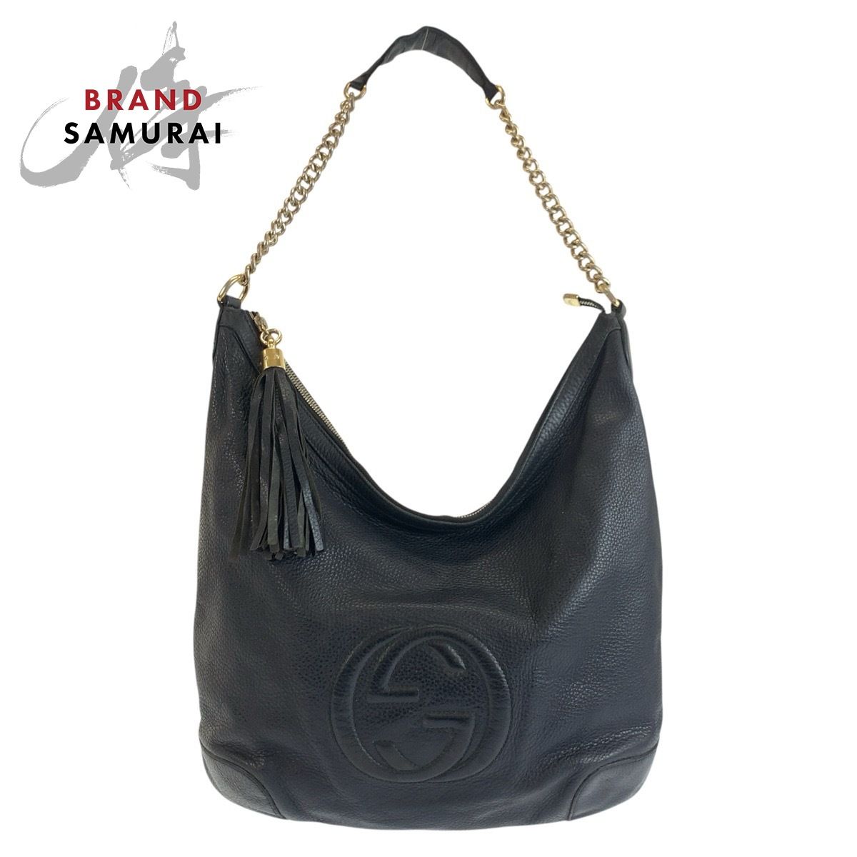 GUCCI グッチ ソーホー ブラック 黒 ゴールド金具 レザー 326706