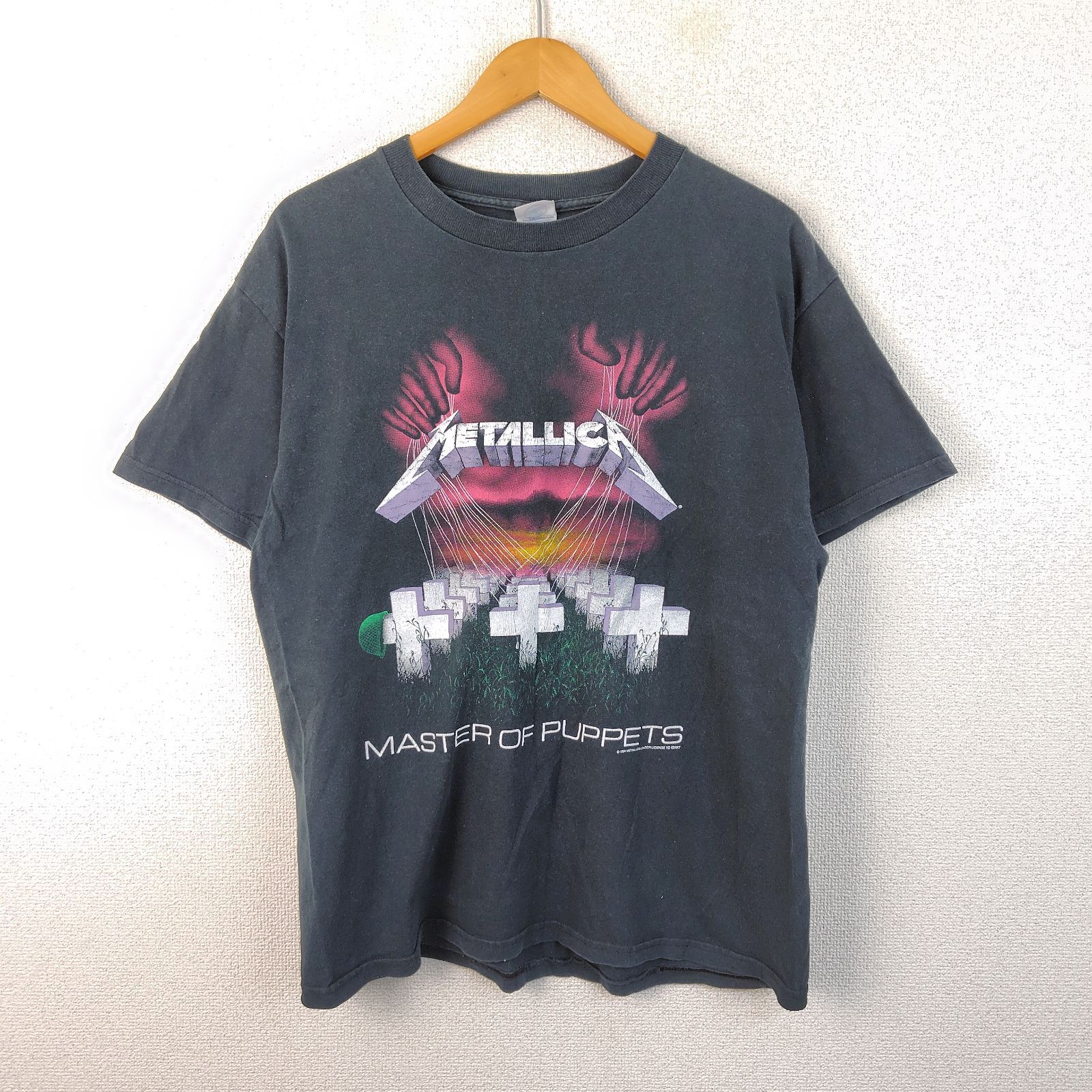 DELTA デルタ METALLICA メタリカ MASTER OF PUPPETS Tシャツ 半袖 ブラック メンズ 古着 グランジ ストリート