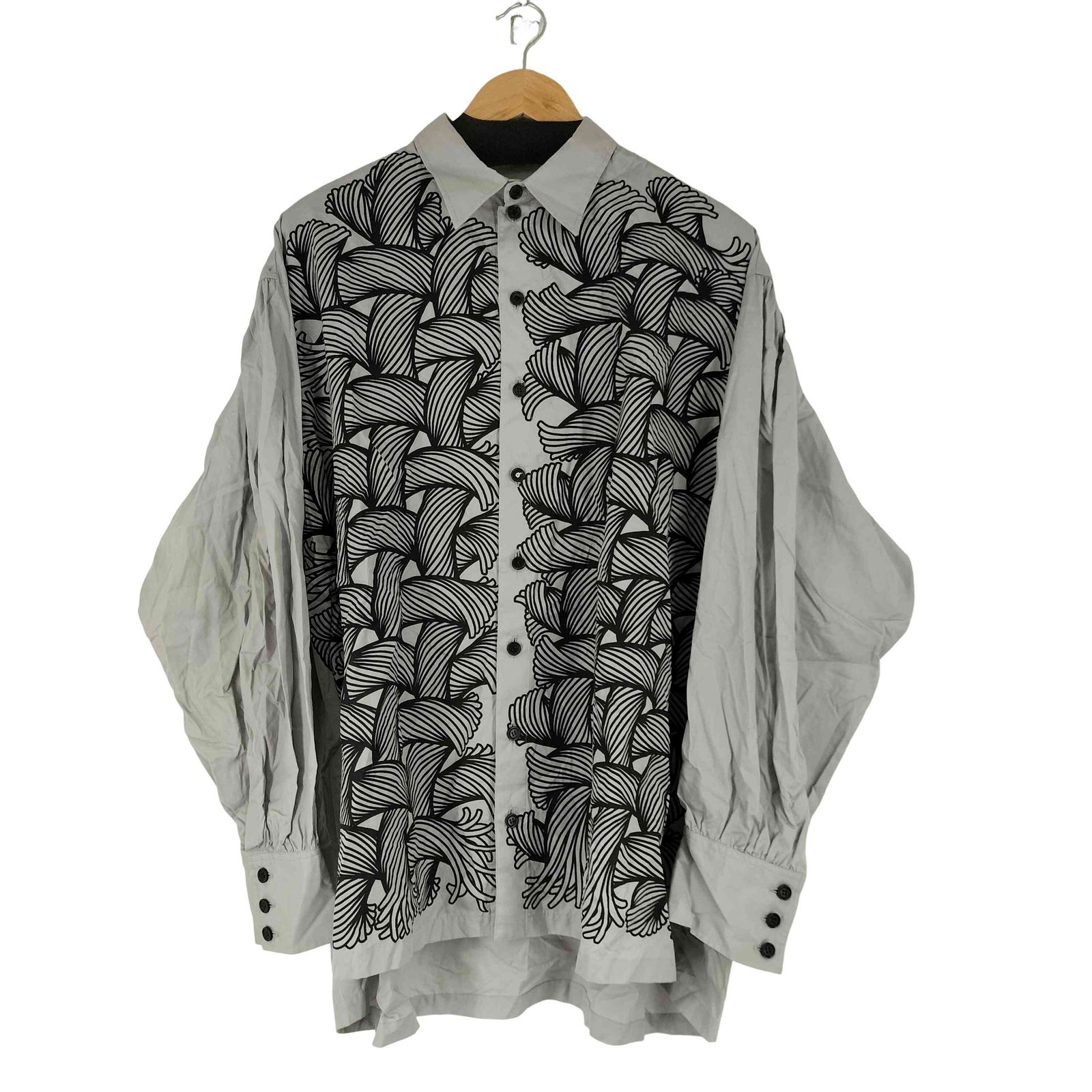 クリストファーネメス 縄柄シャツ L ネメス NEMETH 縄 総柄 L/S コットンシャツ メンズ import：L - メルカリ
