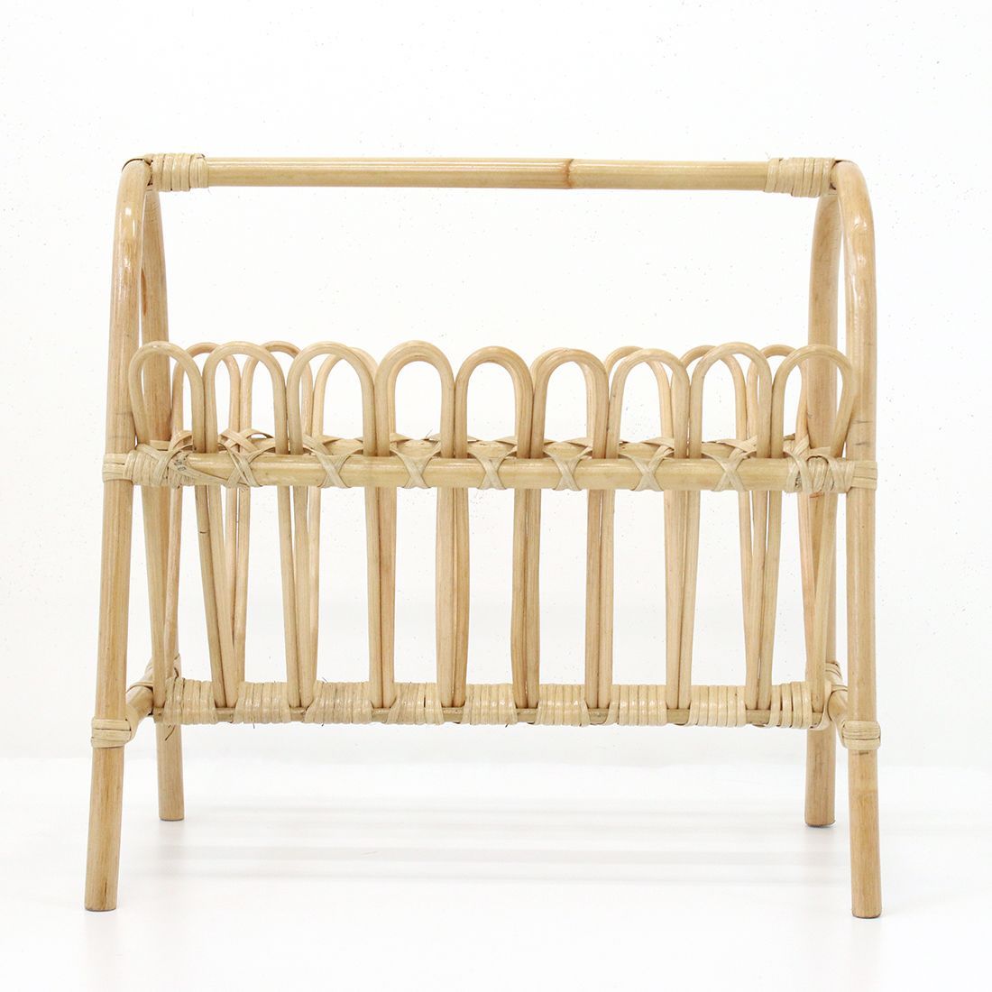 ラタンマガジンラック 約W47×27×H46cm｜バリ・リゾート