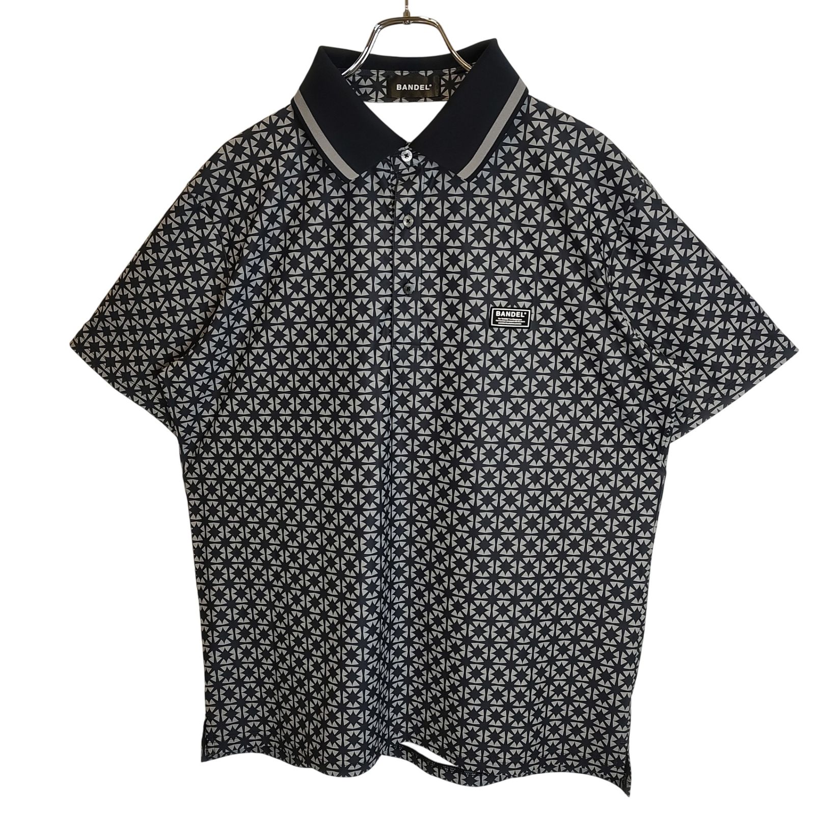 【美品】BANDEL ALLOVER S/S POLO SHIRTS BANDEL GOLF バンデルゴルフ ALLOVER S/S POLO SHIRTS 総柄 半袖