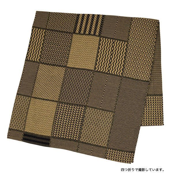 アフリカンモチーフ マルチクロス （ブラック） 約200×200cm｜インド・天然素材