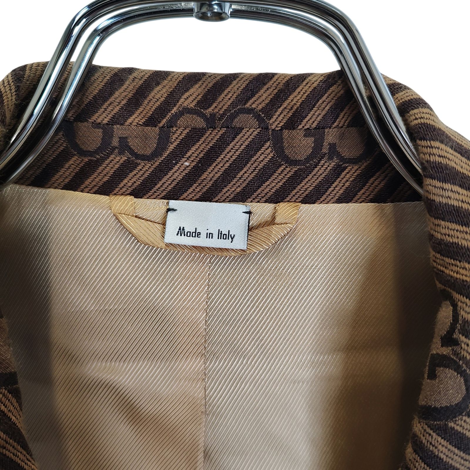 GUCCI グッチ 20AW GG Jacquard Jacket GG総柄 ストライプ ジャガード