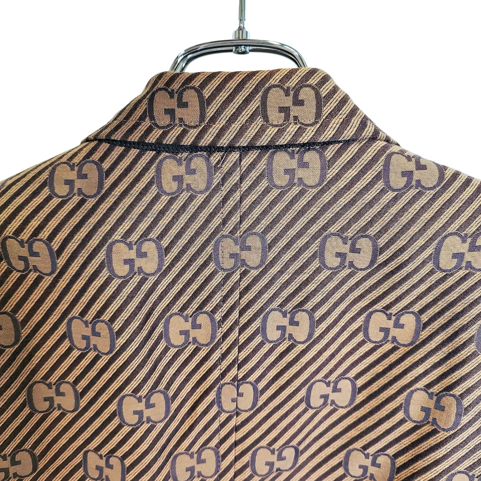 GUCCI グッチ 20AW GG Jacquard Jacket GG総柄 ストライプ ジャガード