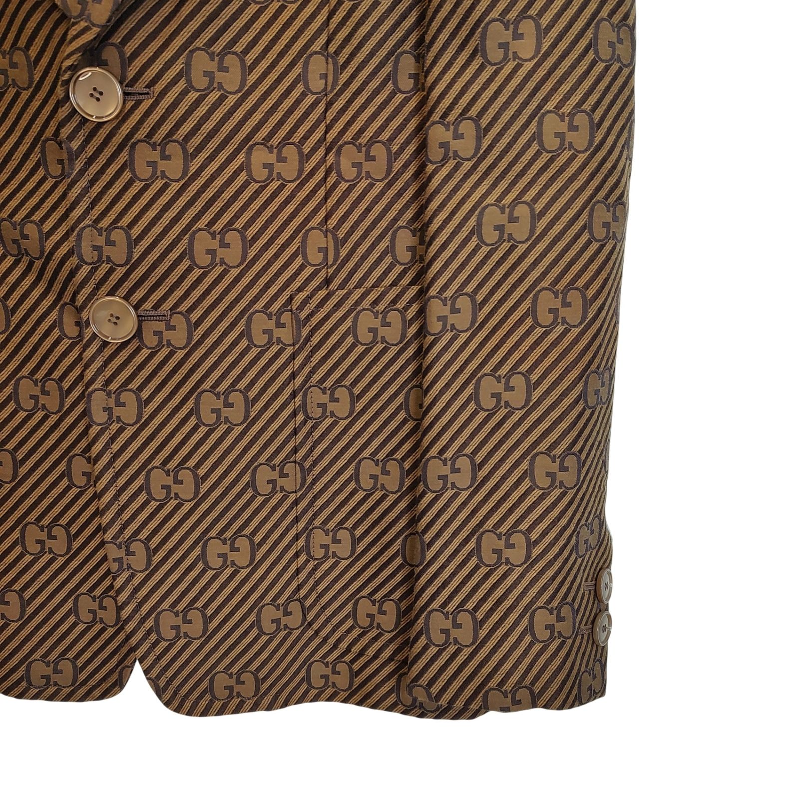 GUCCI グッチ 20AW GG Jacquard Jacket GG総柄 ストライプ ジャガード