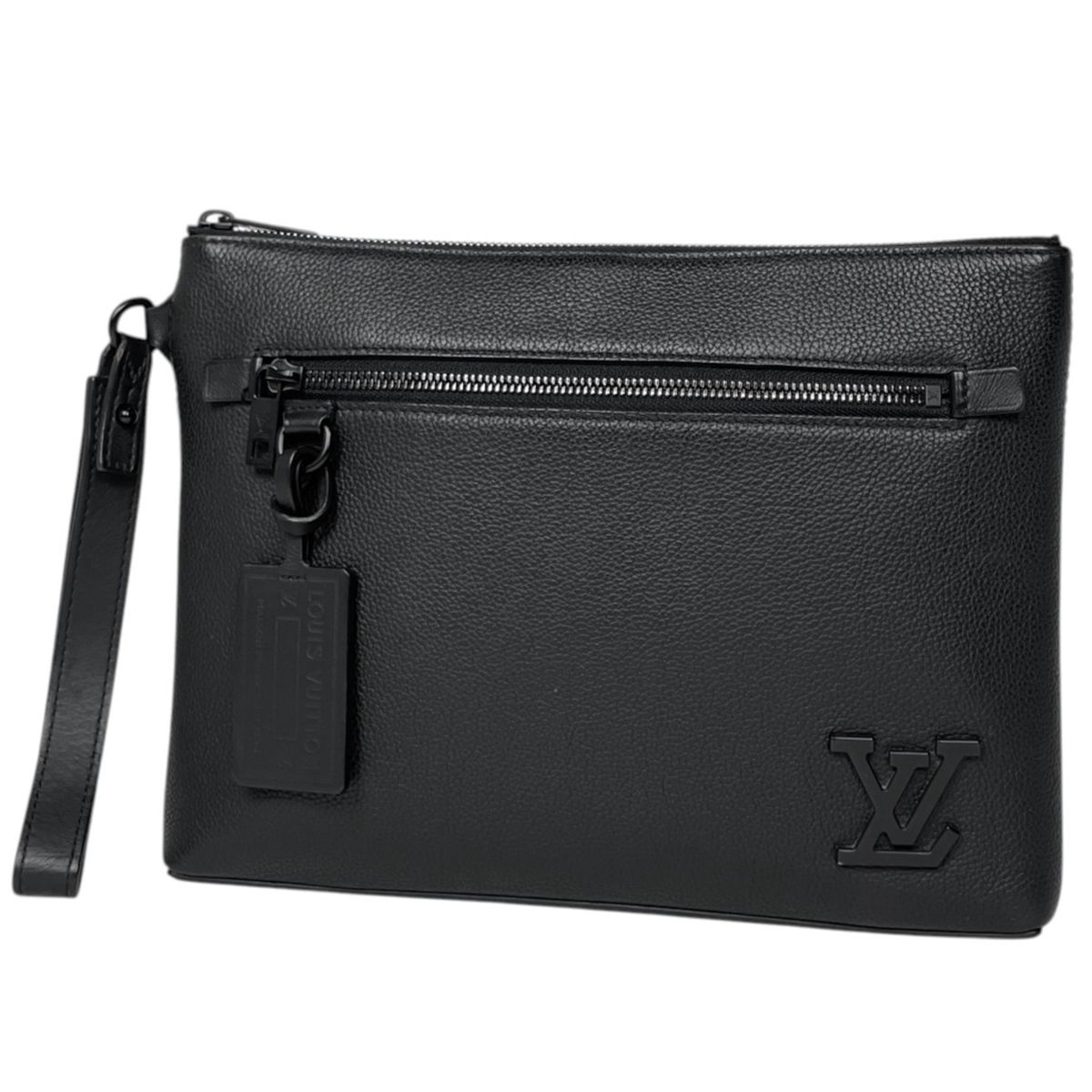 ルイ・ヴィトン Louis Vuitton ポシェット IPAD クラッチバッグ セカンドバッグ LV アエログラム レザー ノワール(ブラック) M69837 メンズ 【中古】
