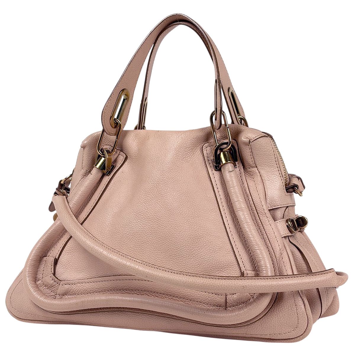 クロエ Chloe パラティ ハンドバッグ 2WAY レザー ピンク レディース 【中古】