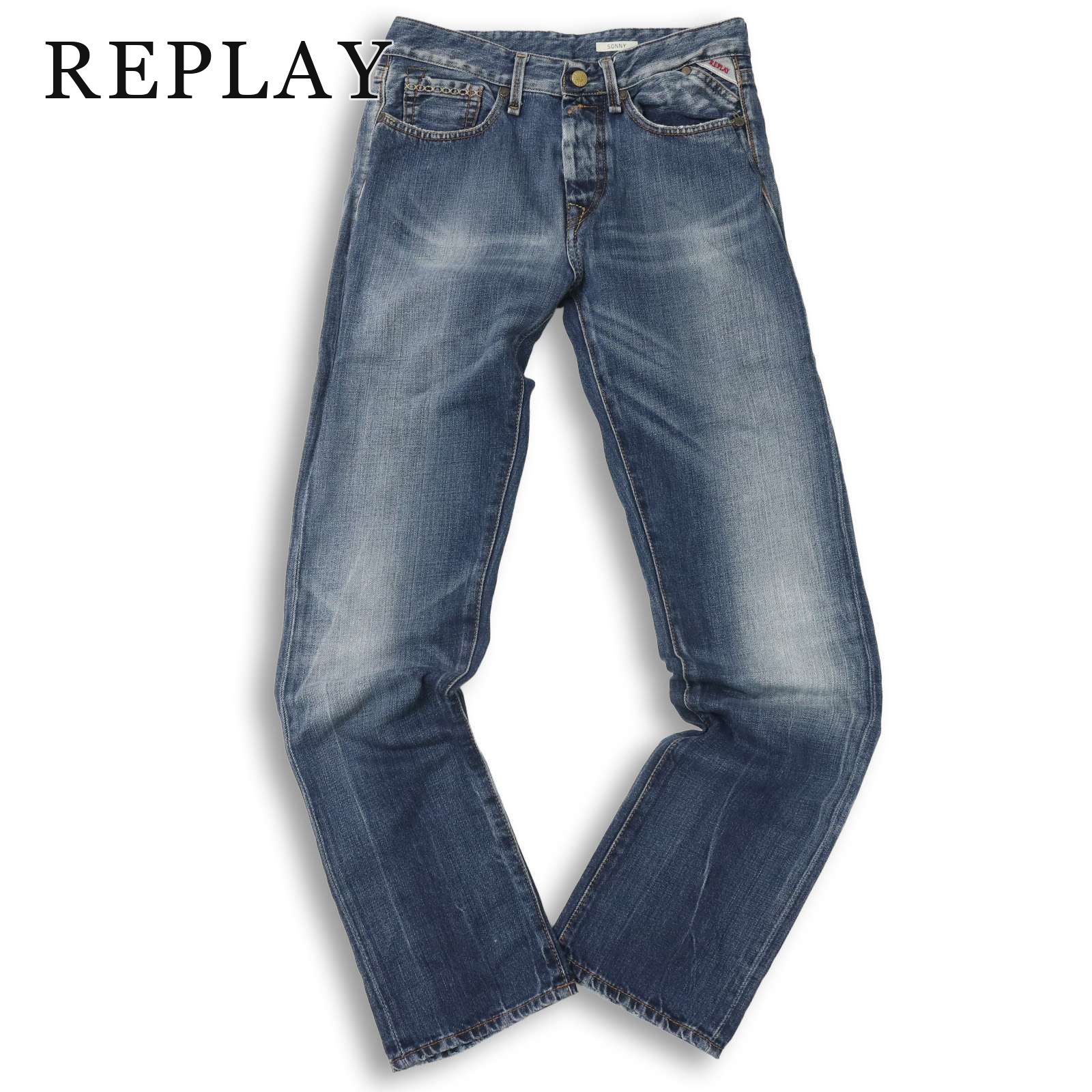REPLAY リプレイ 【SONNY】 USED加工 ダメージ加工 デニム パンツ 