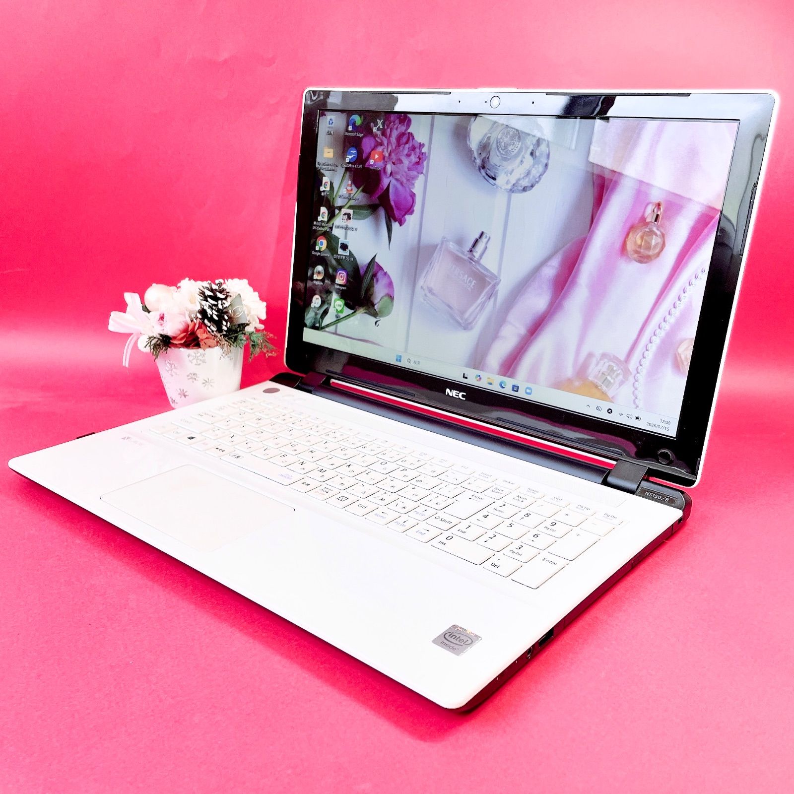 NECノートPC SSD240GB 白 WEBカメラ付 中古PC - メルカリ