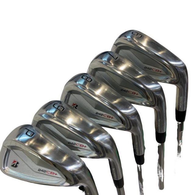 【中古】 ブリヂストン BRIDGESTONE 242CB+ 6S アイアンセット IR 純正特注シャフト (フレックスS) メンズ 男性用 右利き 右用 Cランク ゴルフクラブ