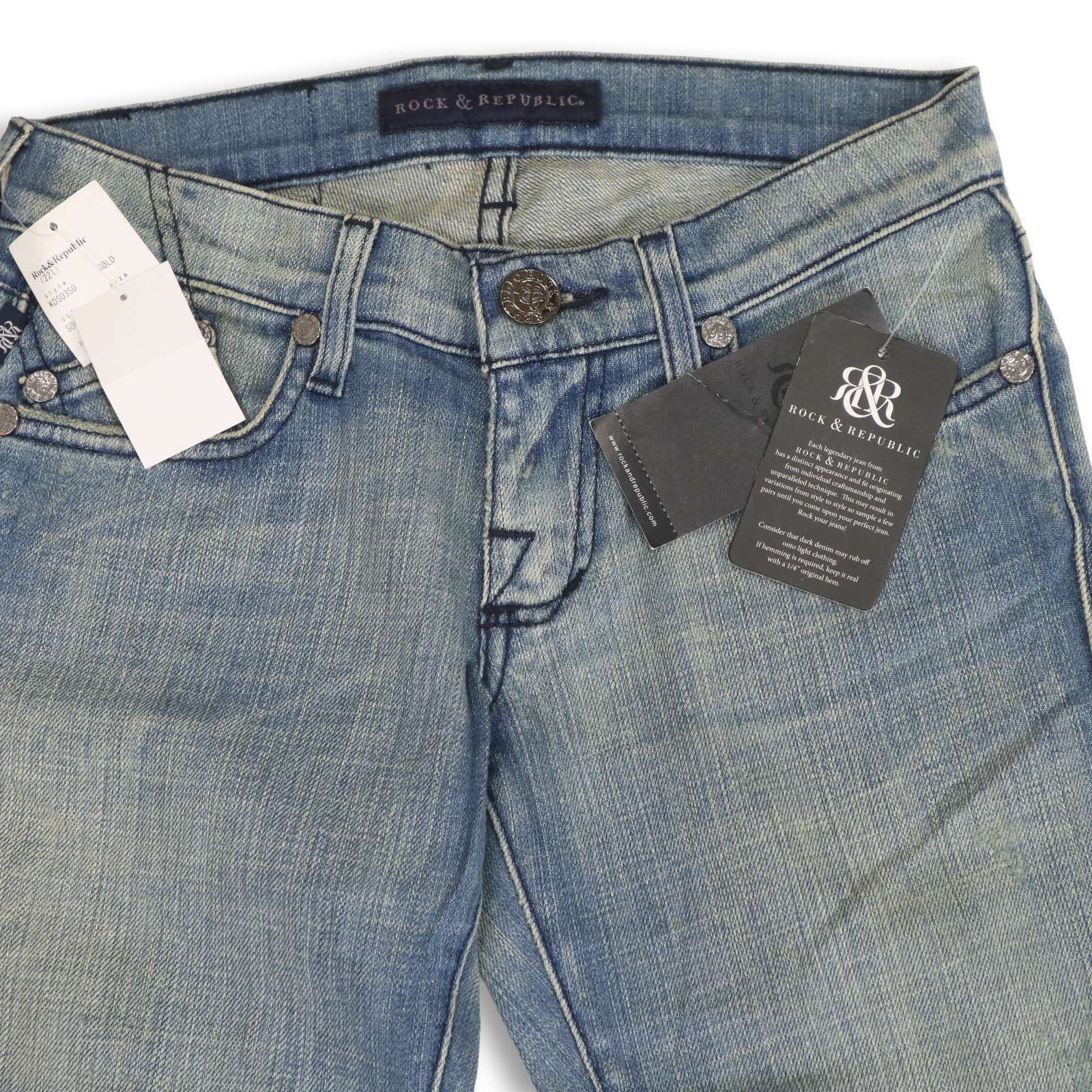 新品 Y2K】 ROCK&REPUBLIC ロックアンドリパブリック USED加工 ブーツ