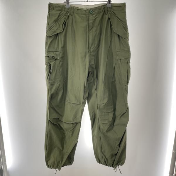 【中古】YMCLKY M-65 フィールドパンツ サイズL 緑 汚れあり[91]