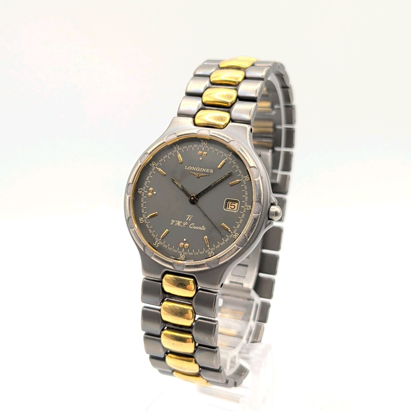 稼働 LONGINES コンクエスト クォーツ コンビSS ゴールド シルバー LONGINES Conquest Watch Quartz Men's Silver dial Date Y2K 00S