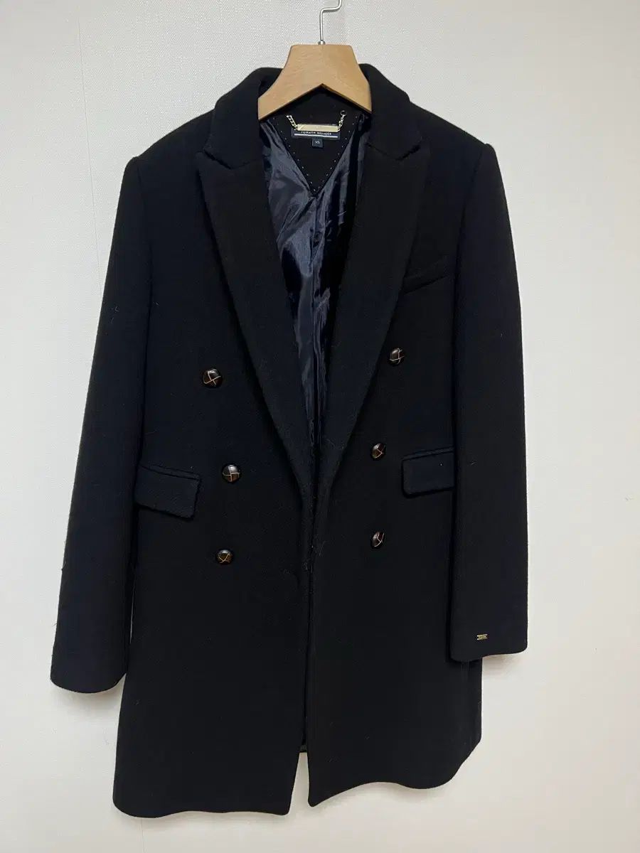 正規品 Tommy Hilfiger レディース ウール ブレンド ダブル コート (XS)