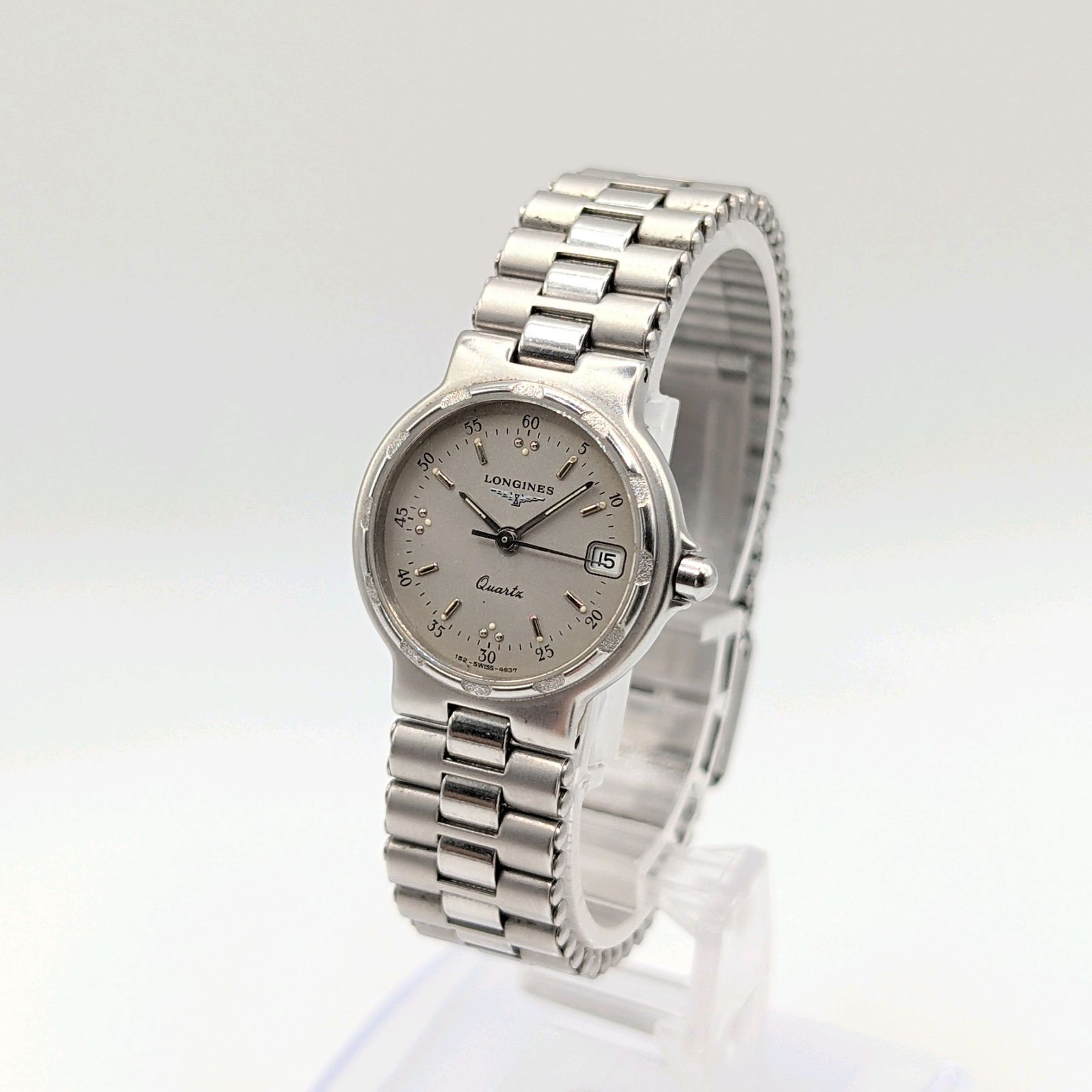 LONGINES Watch Quartz Ladies Silver dial Date Y2K 00S ロンジン