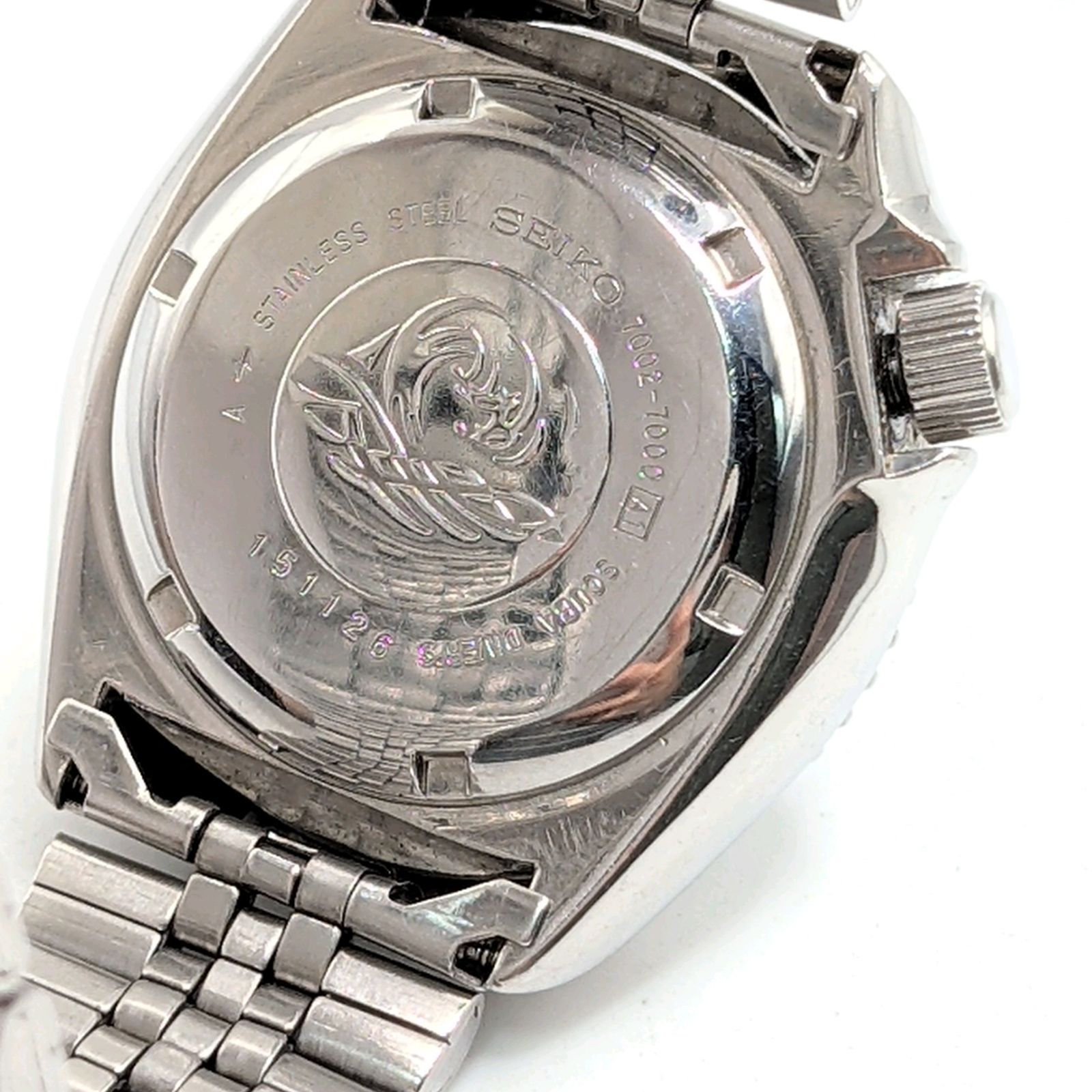 SEIKO 7002-7000 Watch Automatic Men's Round Black dial Diver's