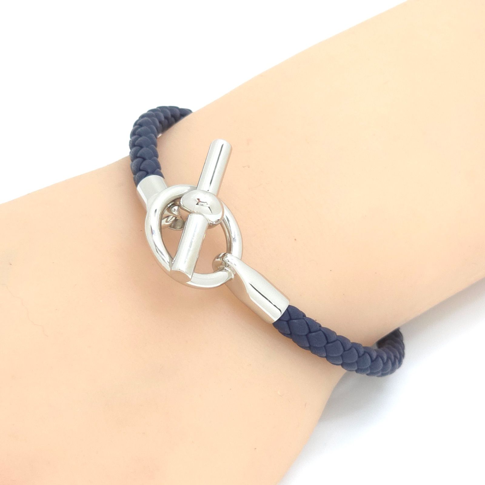 HERMES エルメス グレナン レザー ブレスレット 腕周り約17.5
