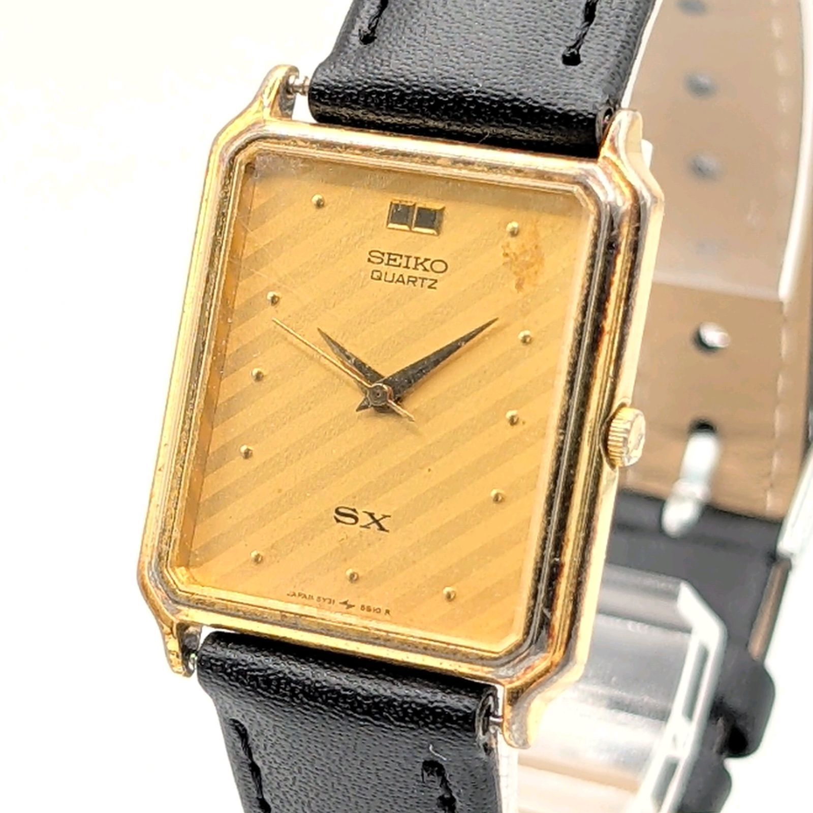 SEIKO 5Y31-5A30 SX Watch Quartz Ladies Gold dial Square Y2K 00S Vintage セイコー 時計 クオーツ レディース スクエア ゴールド 稼働品 11,400円