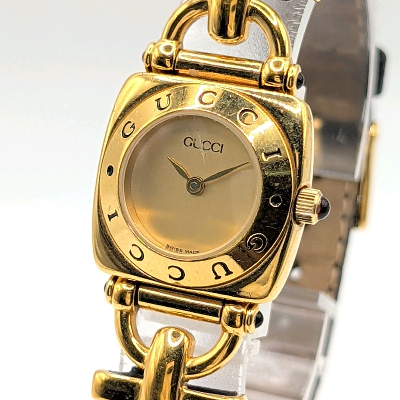 GUCCI 6300L horse bit Watch Ladies Quartz Square Gold Y2K 00 Vintage Working グッチ ホースビット 時計 クオーツ スクエア ゴールド ヴィンテージ 稼働品 21,900円