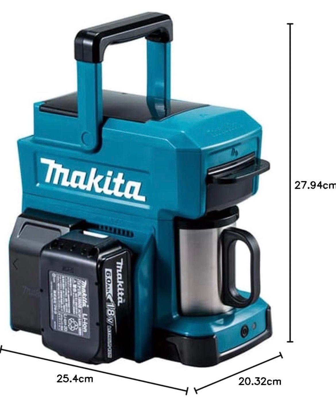 新品 マキタ 充電式コーヒーメーカー 青 CM501DZ 本体のみ 18V 14.4V 10.8V対応 アウトドア キャンプ 現場 防災グッズ 持ち運び ドリップ式 フィルター不要 ステンレスマグ付 7,992円