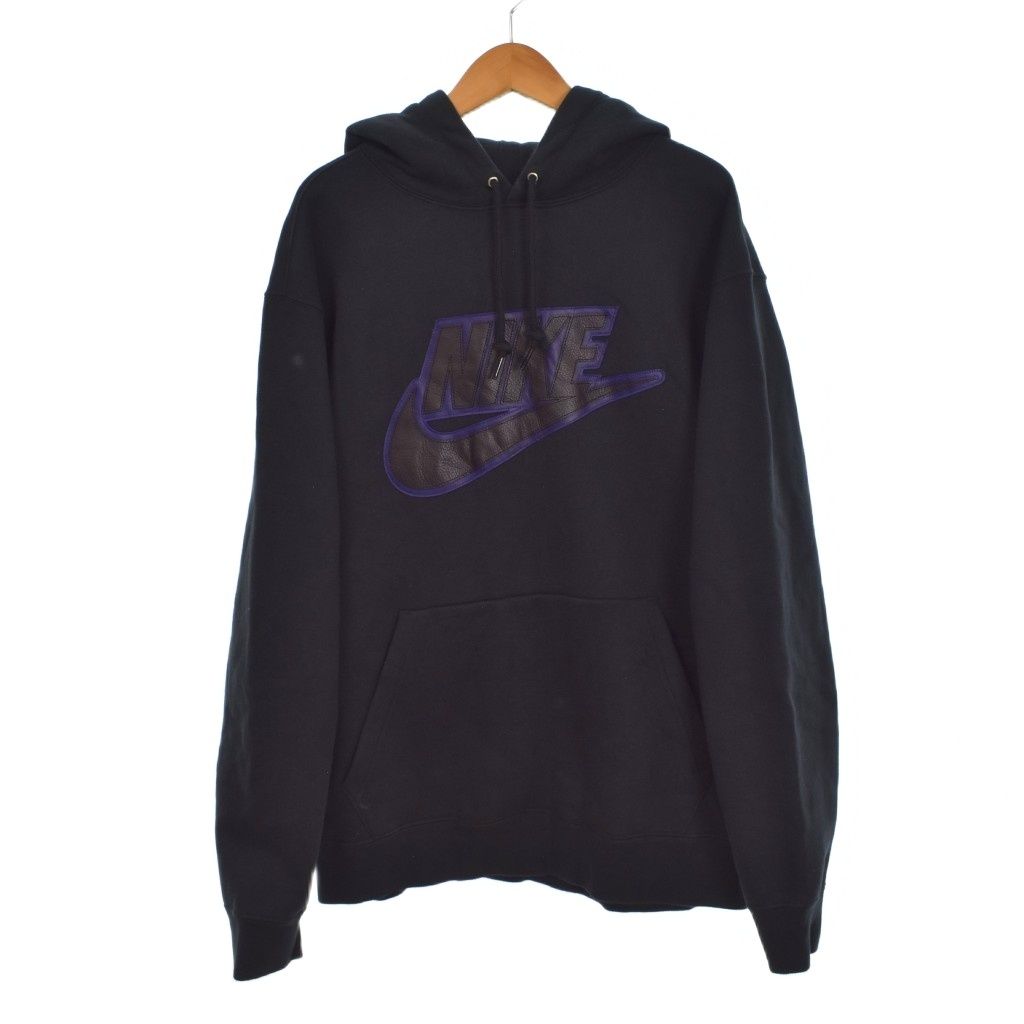 ナイキ NIKE シュプリーム Supreme Leather Applique Hooded