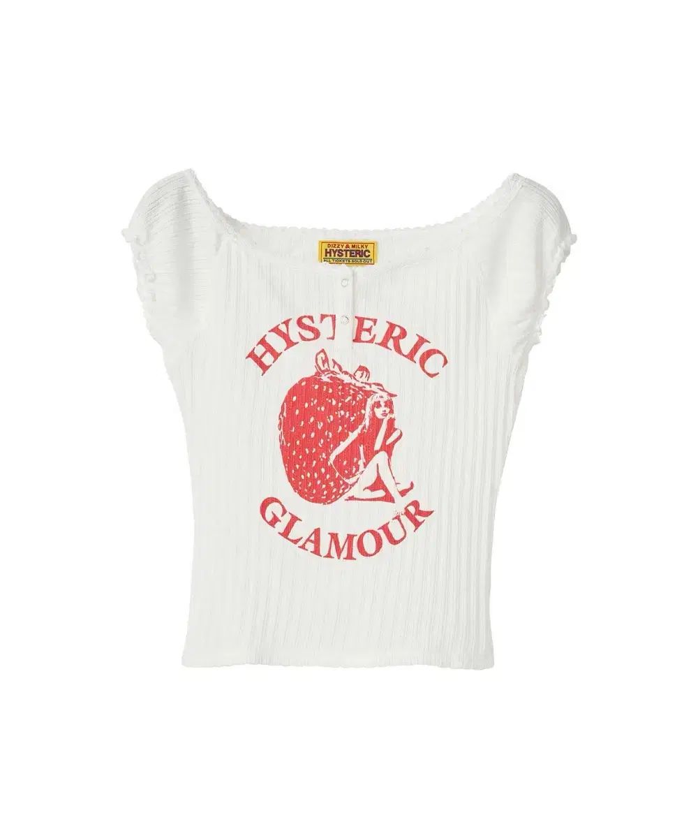 新品 HYSTERIC GLAMOUR(ヒステリックグラマー) ストロベリー Tシャツ 白