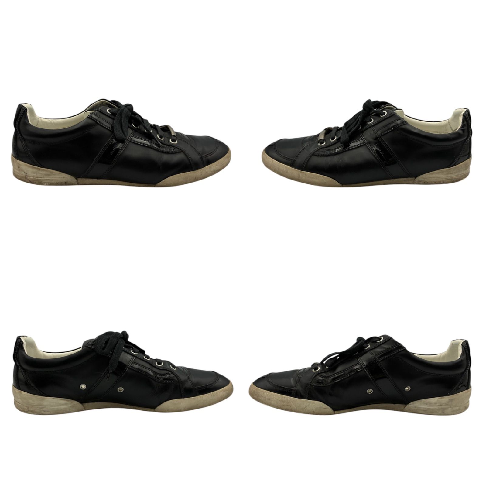 ディオールオム Dior Homme スニーカー レザー ロゴ メタルプレート